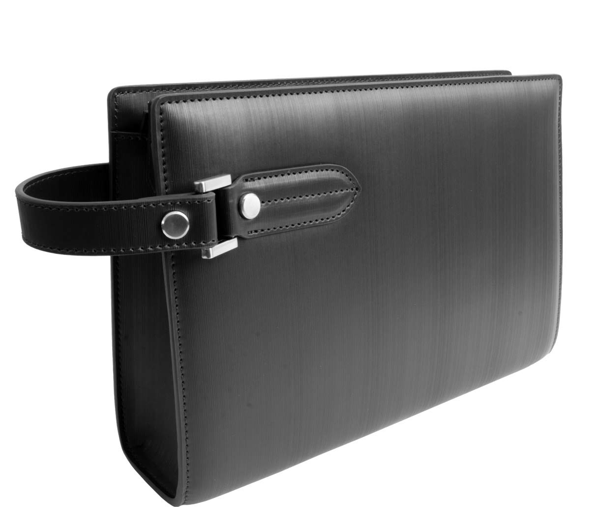 

Dom Teporna Vinyl Leather Smart Compact Clutch Black Men s Bag, чорний