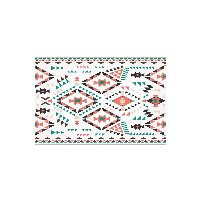 Bohemian Style Carpet Moroccan Ethnic Style Striped Carpet Living Room Coffee Table Sand Covered With Floor Mat