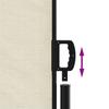 Retractable Side Awning Cream 200 x 1000 cm