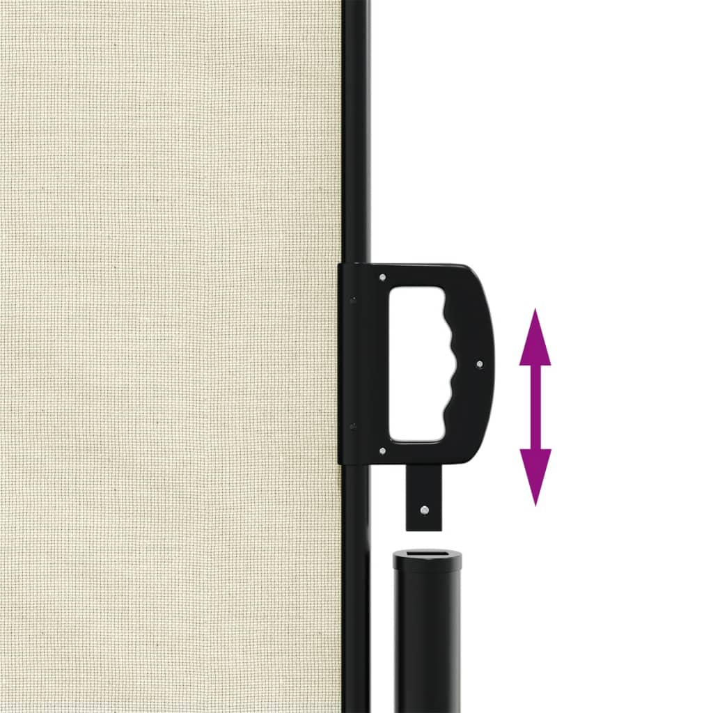 Retractable Side Awning Cream 200 x 1000 cm