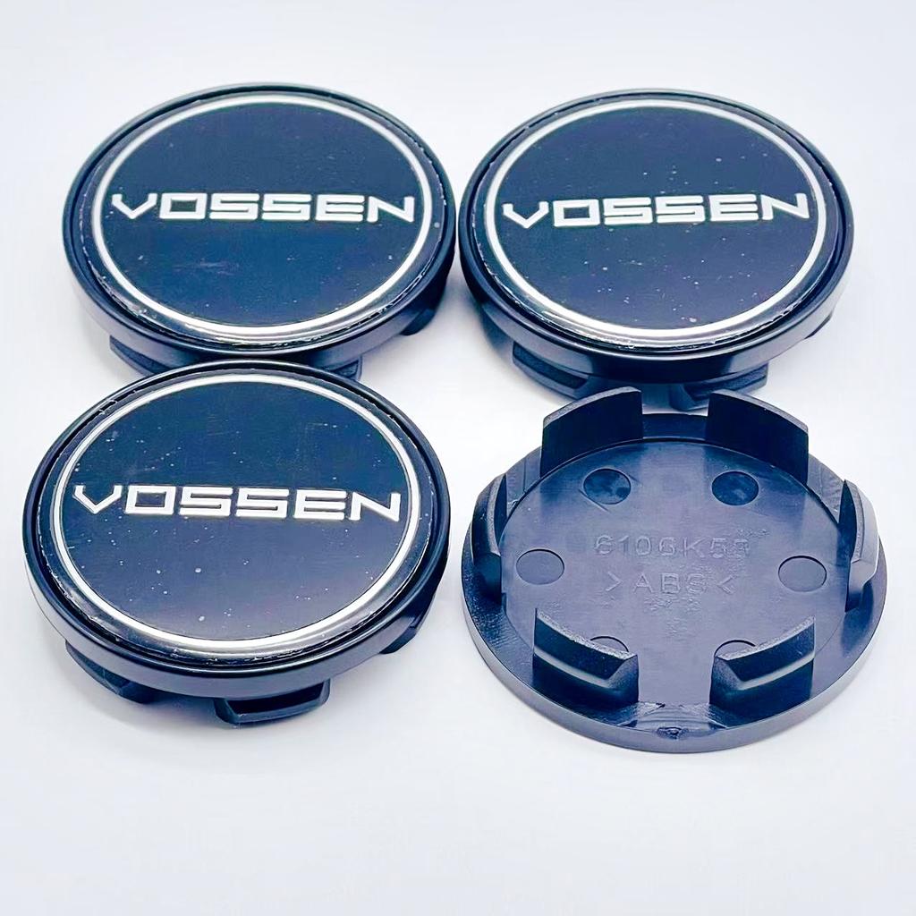 4PCS VOSSEN Wheel Center Cap 53mm Rim Cover Hub Cap Wheel Cap For 50mm VOSSEN Racing Badge sticker Decals Styling accessories