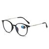 Round Anti Blue Light Reading Glasses Presbyopic Eyeglasses Computer Prescription Eyewear with Degree +1.0~+4.0 Oculos De Grau