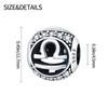 Twelve Constellation Bead Charms copper Aquarius Leo Charm Bead Charms Compatible With Authentic Bracelets Diy Jewellery Women Birthday Gifts