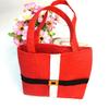 6Pcs Xmas Red Wine Bag Red Black Classic Candy Pouches Large Festival Handbags Kitchen Office Decorations Christmas Props