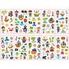 10 Sheetsset Children'S Colorful Glitter Tattoo Stickers Cartoon Animal Unicorn Butterfly Temporary Fake Tattoos Kids Gift