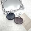 Multifunctional Earphone Bag Car Keychain PU Leather Mini Leather Bag Solid Color Small Bag Pendant Storage Bag