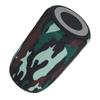 Kabelloser Bluetooth-Lautsprecher Tragbar Wasserdicht 2 Hörner Stereo-Lautsprecher mit USB-Kabel Camouflage Upgrade