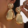 1 Pair Exaggerated Fashionable Atmospheric Three-Dimensional Irregular Spherical And Teardrop-Shaped Design Ear Studs with for Daily Wear