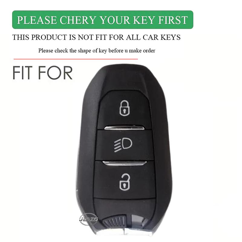 Silikonowa obudowa kluczyka samochodowego do Citroena C2 C3 C5 X7 C4 Picasso Berlingo do Peugeota 208 308 408 508 3008 4008 5008 Smart Key