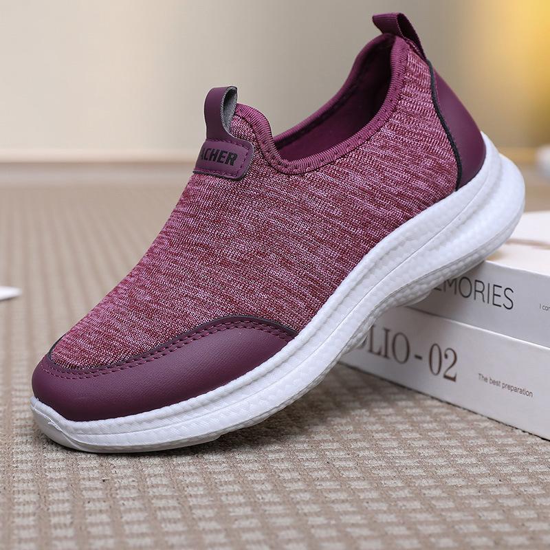 

Women s Soft Sole Old Beijing Cloth Walking Shoes - Comfortable Sneakers for Middle-Aged and Elderly 39 фиолетовый