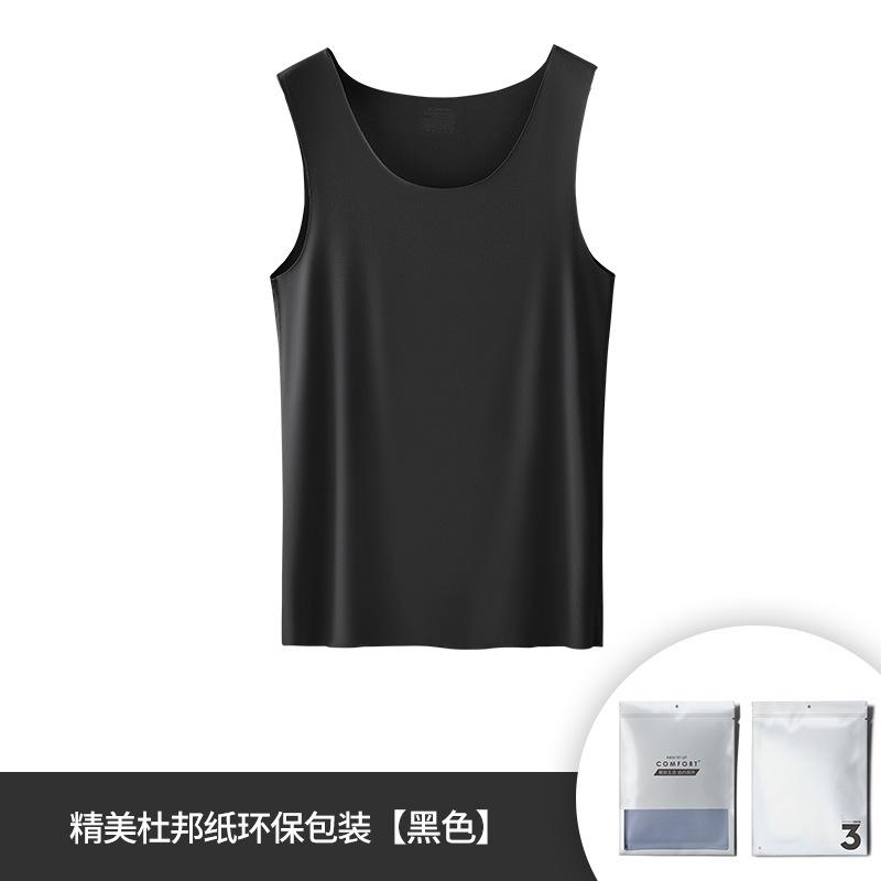 

[Precious Luxury Goods] Double-sided Austrian Men s Spring and Summer Traceless Vest Bottom Sleeveless T-Shirt 3xl ( 80.5kg~95kg ) чорний