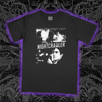 Nightcrawler T-Shirt 2014 Film Jake Gyllenhaal Noir Thriller Kult Grafik T-Shirt