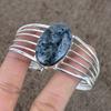 Larvikite Gemstone Handmade 925 Sterling Silver Cuff Bangle Adjustable KKG-243