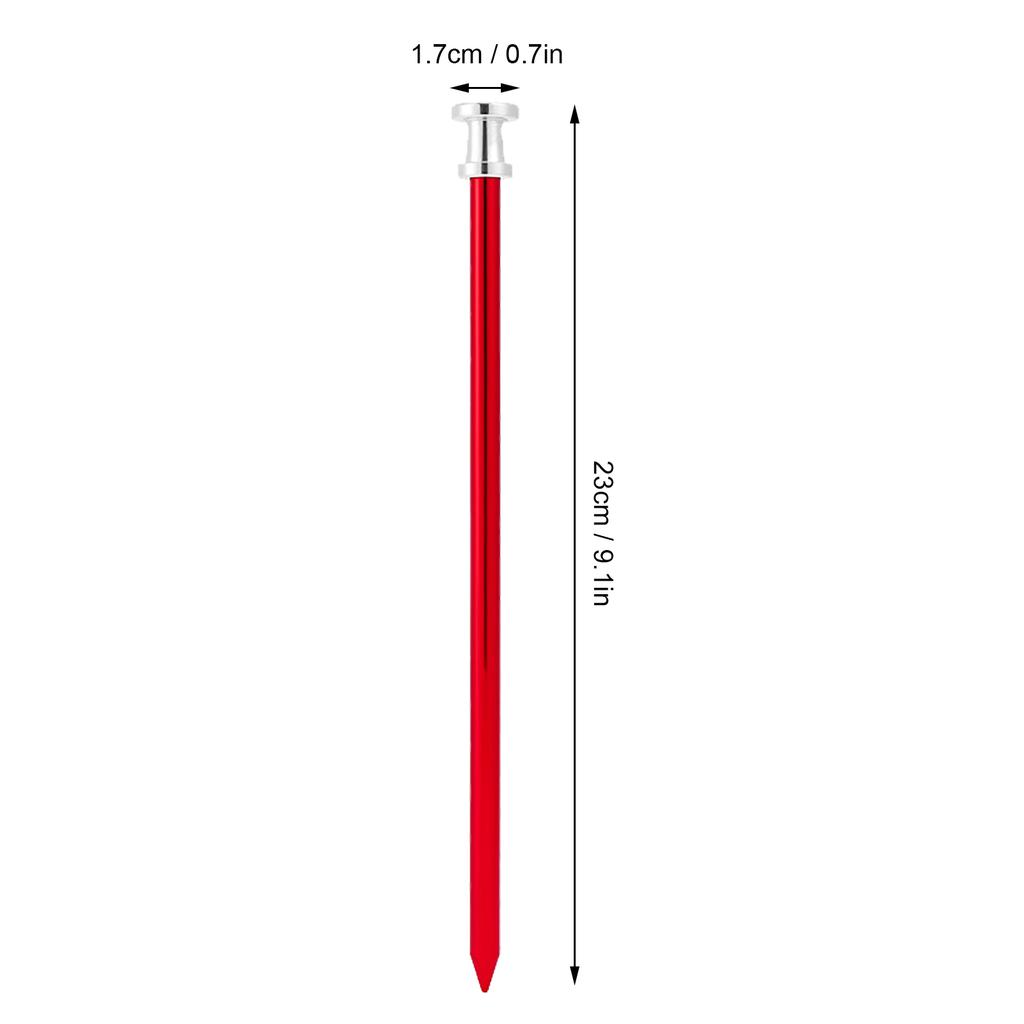 Tents Stake Durable 9.1in Long Aluminium Alloy Easy Penetration Light Sturdy Ground Stake for Camping Tent Canopy