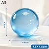 Balles Sensorielles à Presser Gelée Transparente 1 Pièce Jouet Fait Main Non Toxique à l'Huile de Coco pour Enfants Adultes Réduction du Stress Jeu