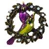 Dripping Bird Wreath Brooch Jacket Accessories Temperament Pin Animal Brooch Accessories