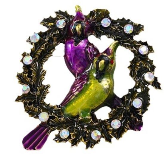 Dripping Bird Wreath Brooch Jacket Accessories Temperament Pin Animal Brooch Accessories