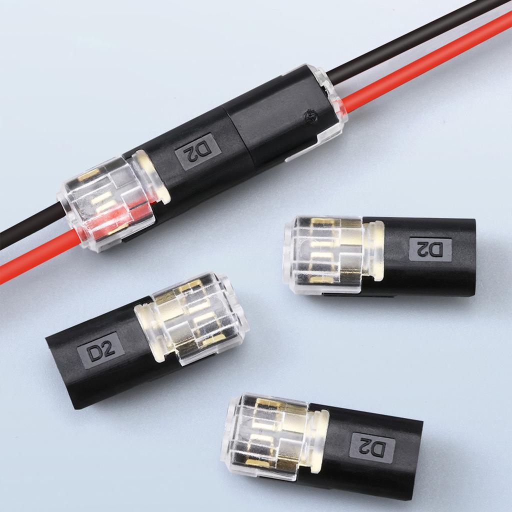 D1 D2 LED Drahtverbinder Plug and Play Lötfreie Klemmenblöcke für Beleuchtung PVC-isoliert