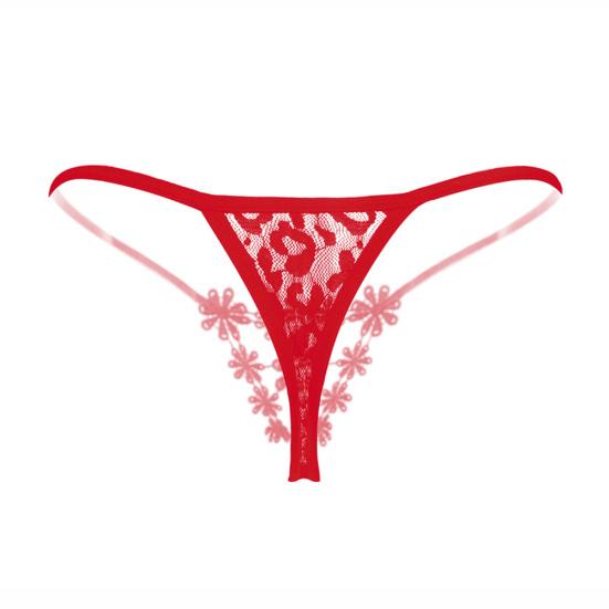 Sexy See Through Women Flower Hollow Low Rise Briefs Underwear T-back Gift