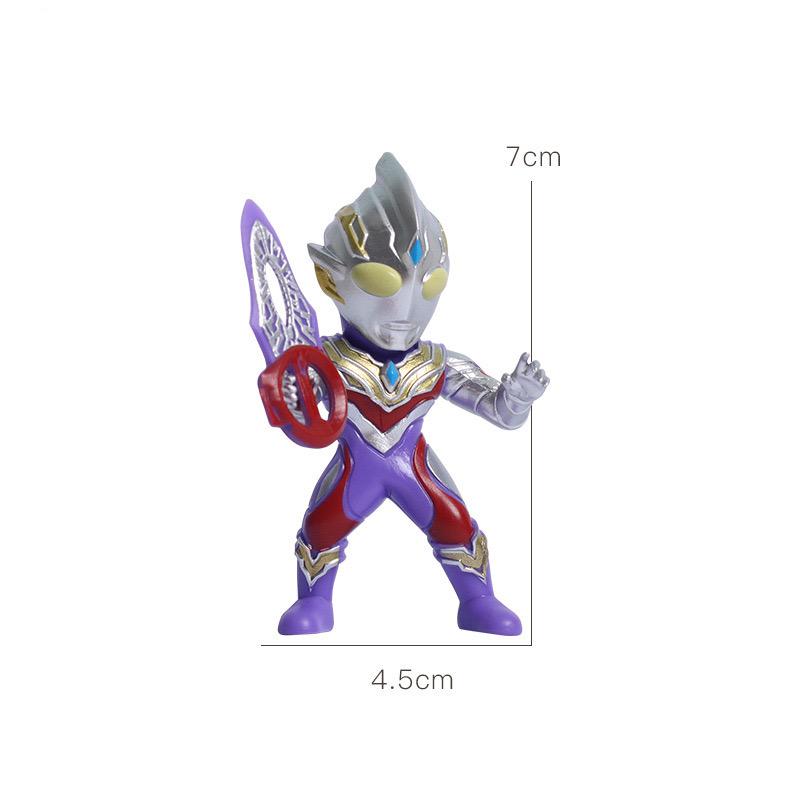 Cartoon Superhero Vs. Dinosaur Cake Toppers: Kids' Birthday Decoration Set