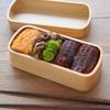 Kakuda Kiyohei Shoten Hollowed-out Bento Box Kishu Hinoki Type S-4 2 Colors Natural Dark Brown Made Japan Wooden KOTONOWA