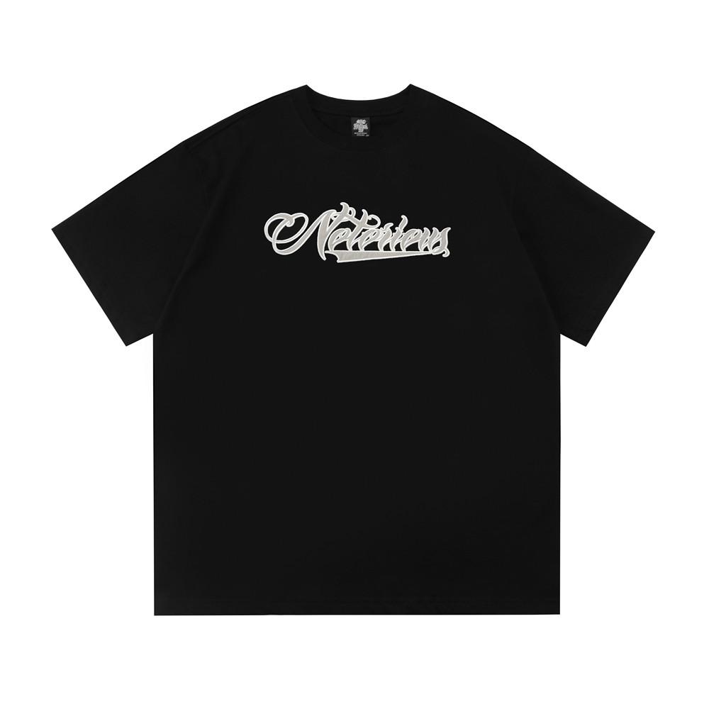 

Patch Embroidery Short Sleeve Tshirt Unisexs Chicano Letter Summer Retro High Street Crew Neck HalfSleeve Cotton Tee Unisex Tshirt 4XL