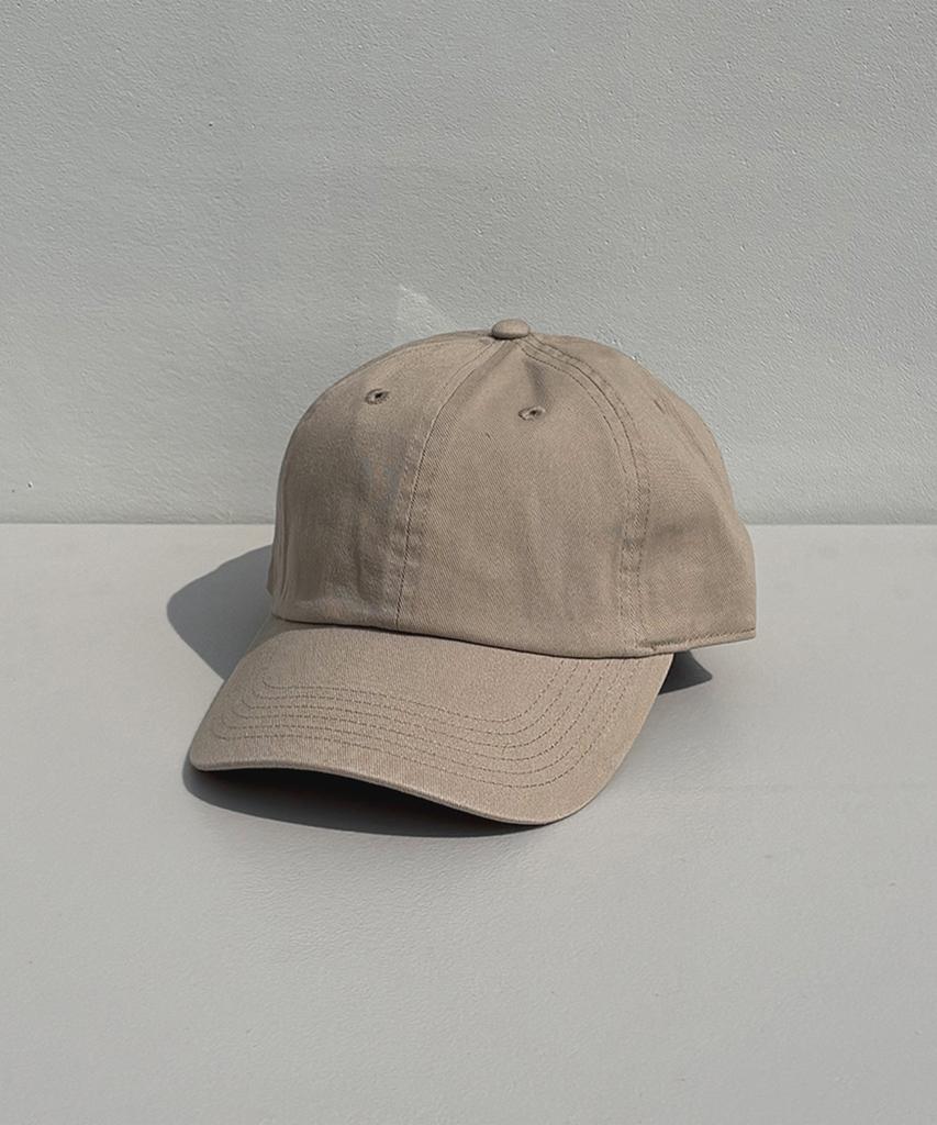Nyuhaeteun Washed Ball Cap Slide Buckle (Khaki)