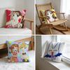 Kodomo No Omocha Anime Cushion Cover Washed Linen Soft Breathable Decorative Case For Sofa Home Pillow Cover