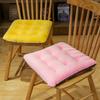Solid Color Crystal Velvet Color-matching Chair Cushion Winter Warm Seat Cushion Student Stool Butt Office Chair Cushion