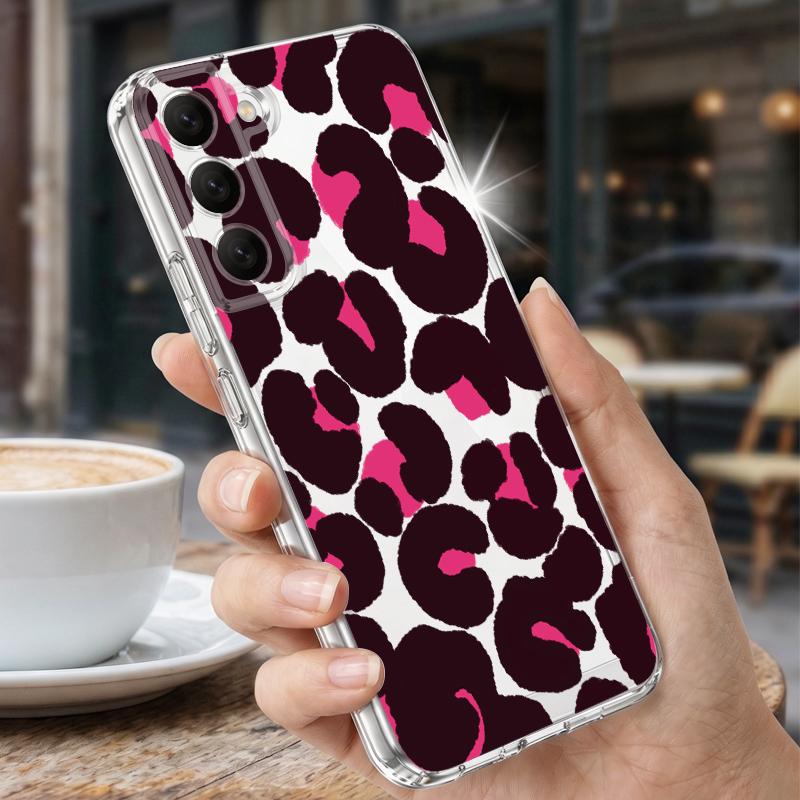 Colorful Leopard Case For Samsung S26 Ultra S25 FE S24 S23 S22 Plus S21 A15 A25 A35 A55 A16 A26 A36 A56 A17 A37 A57 5G Clear TPU Soft Cover
