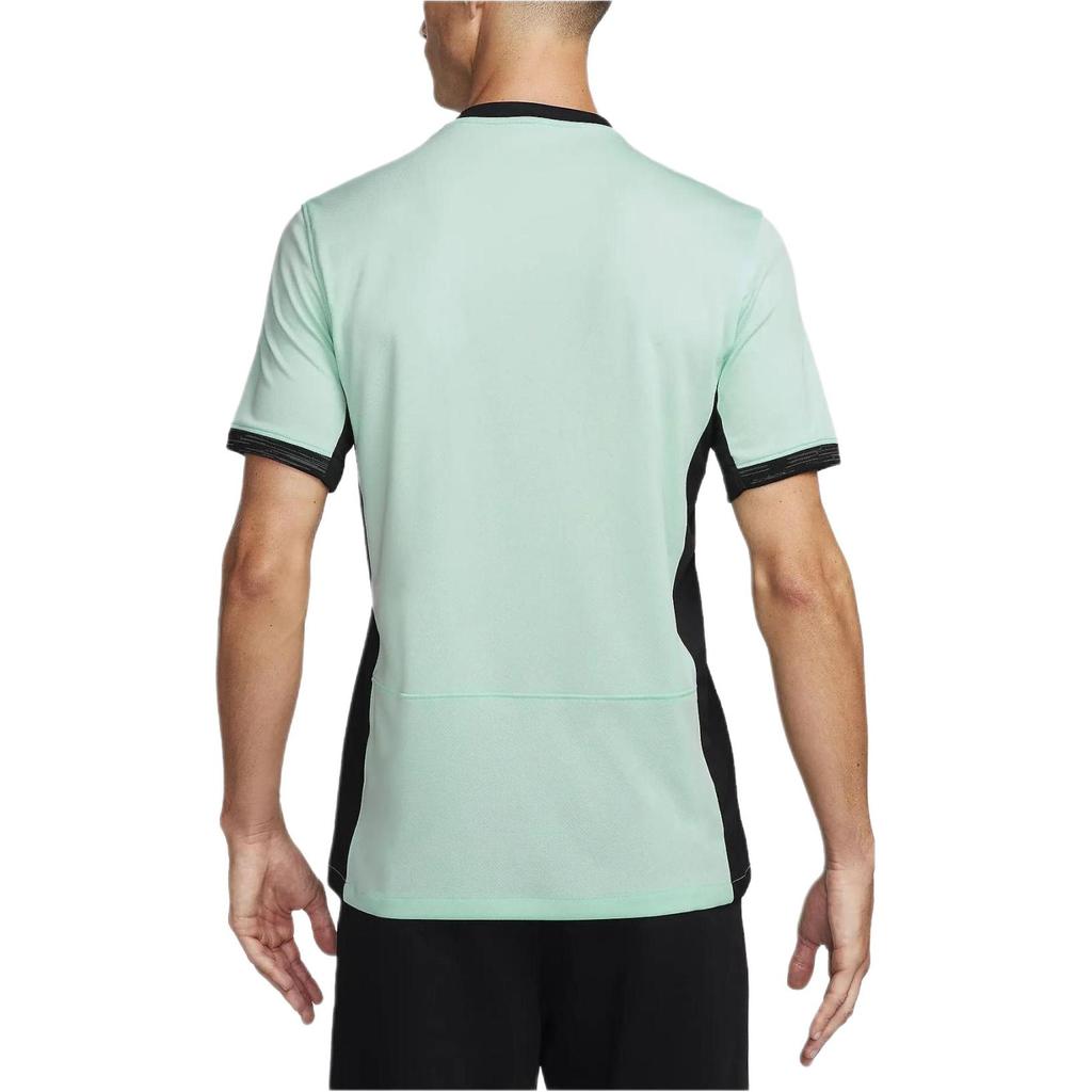 Nike Koszulka piłkarska Dri-Fit z nadrukiem logo Męskie topy Teal DX9819-354