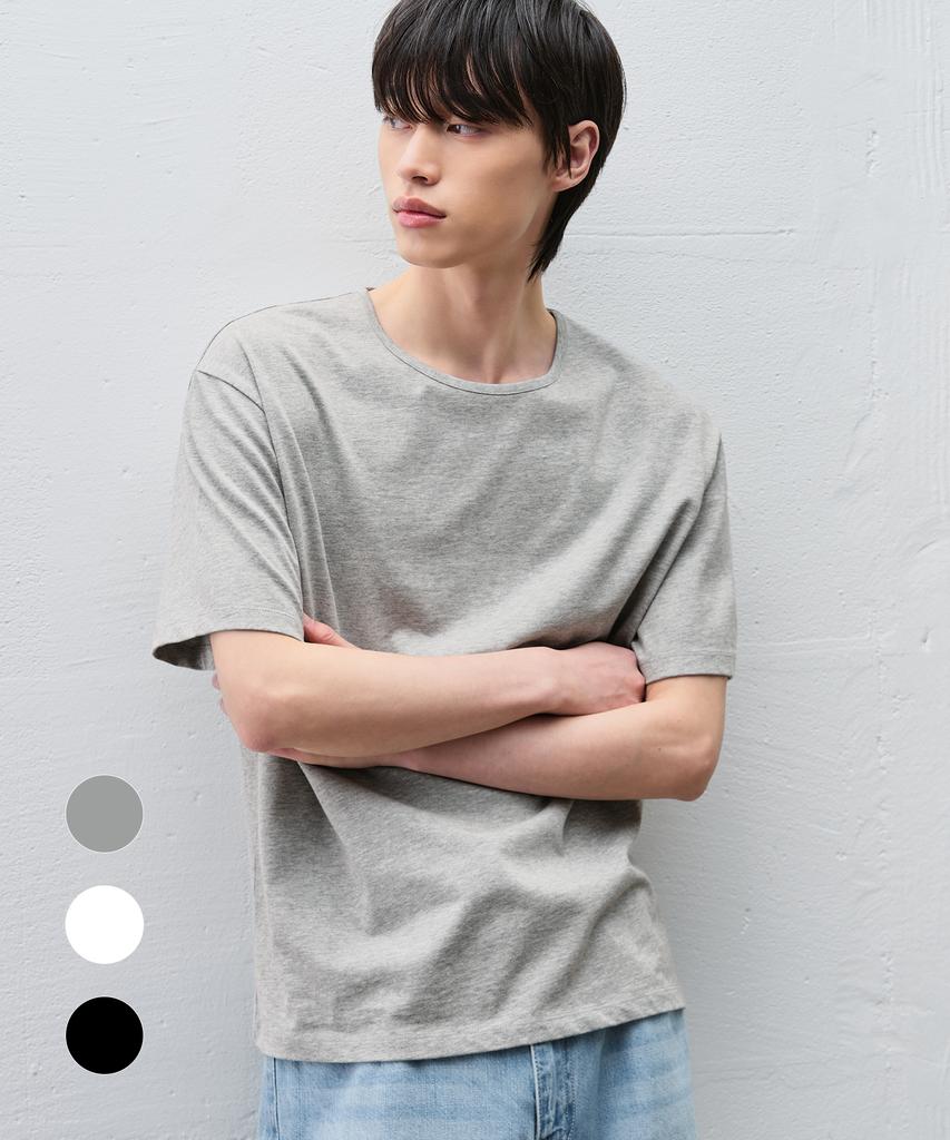 DRAW FIT Minimal Crew Neck Half T-Shirt [3 Colors]