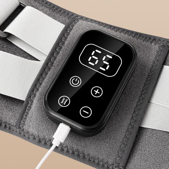 Unterer Rückenmassagegerät mit Wärme Lendenstützgürtel zur Schmerzlinderung Heizkissen & Vibrationsmassage Verstellbare Taillenbandage