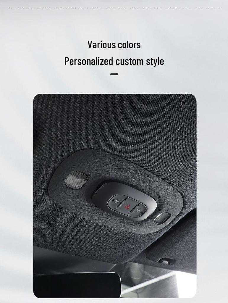 SU7 Alcantara Suede Reading Light Ultra-Thin Interior Decoration Sticker
