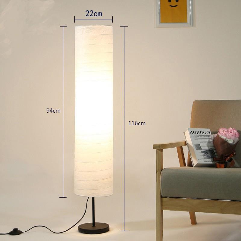 Nordic Japanese Warm Modern Floor Lamp for Bedroom, Study, or Living Room