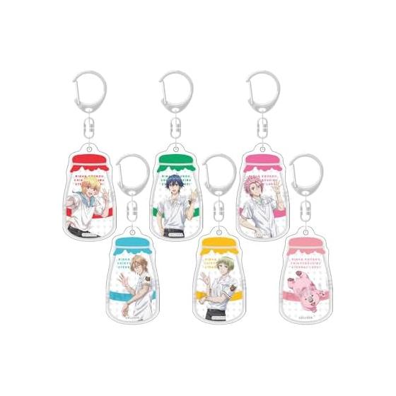 Cute High Earth Defense Club LOVE! ETERNAL LOVE! The Movie Trading Milk Bottle Acrylic Keychains - Box of 6