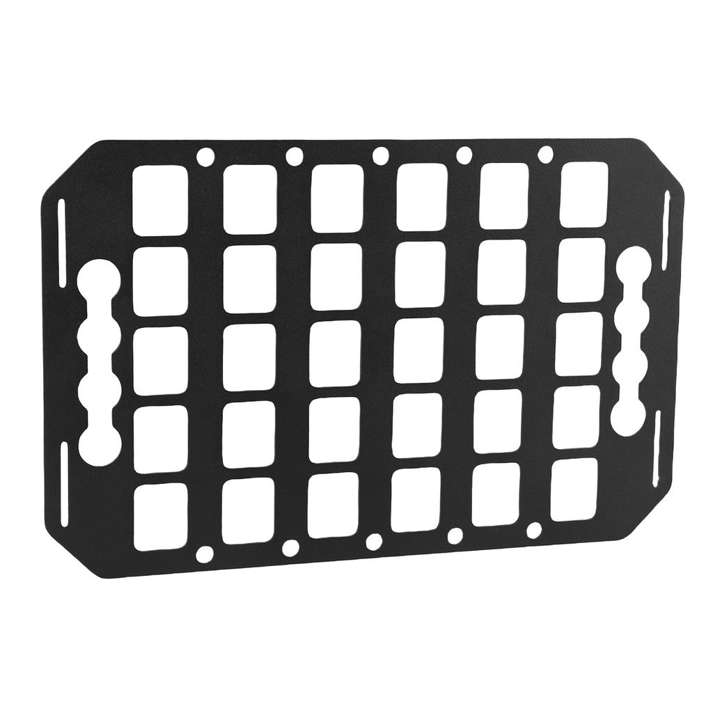 Truck Bed Molle Panel Rack 12.5x8x0.08in Aluminum L Track Molle Panel Organizer for Cars SUVs Pickup RVs