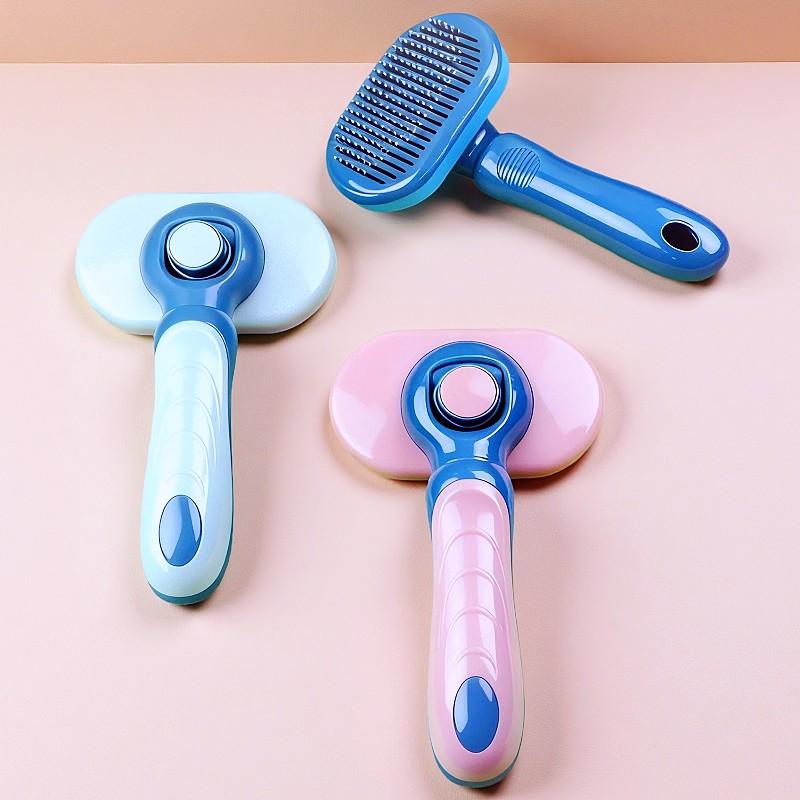 Dog Brush Self-Cleaning Cat Brush Automatic Dogs Hair Remover No Hurt Dogs Comb Massage Dog Hair Comb Pet Grooming Pet Products