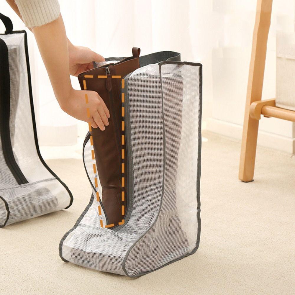 PVC High Heel Shoes Storage Bags Foldable Tote Shoes Organizer Shoes Protection Bag  Bedroom