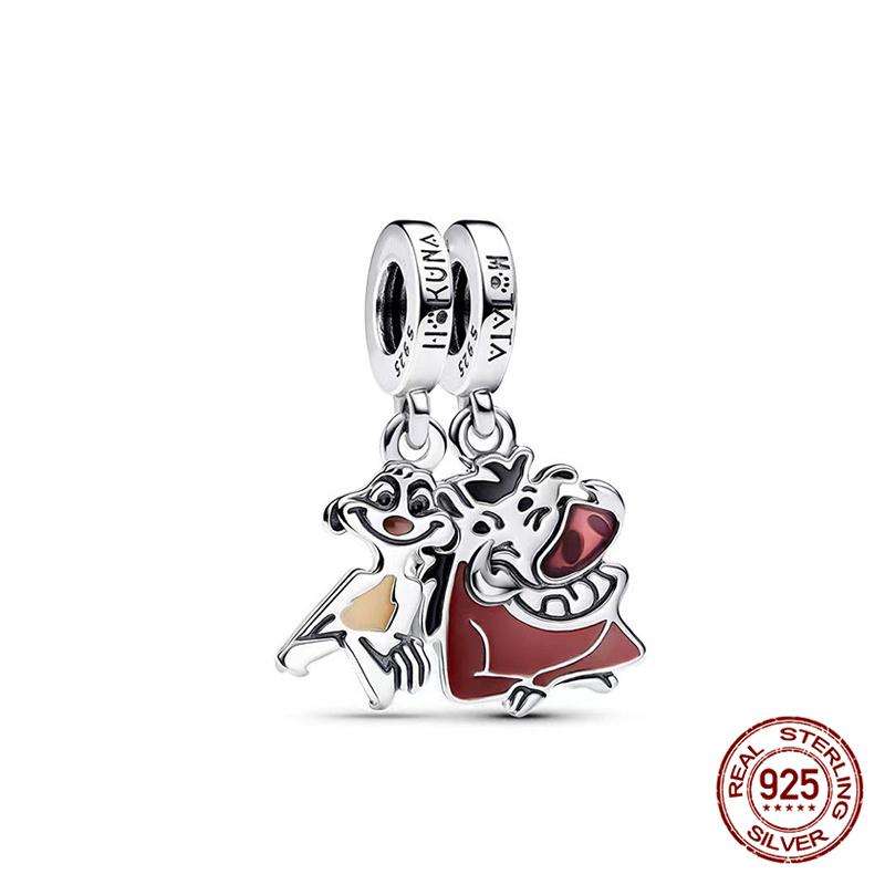 New  Mickey Minnie Beaded Marvel Lron Man Charms Plata De Leyoriginales Fit Bracelet Diy Jewelry Making Women'S Gift