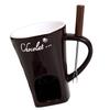 Elegant Fondue Mug Chocolate Melting Cup Multi Purpose Fondue Mug For Chocolate Caramel And Tapas With Tealight Holder