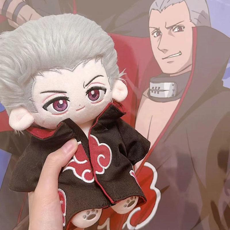 Kawaii Naruto Plush Doll 20cm Creative Hidan Cartoon Fluffy Stuffed Toys Clothes Changeable Anime Accessories Girls Perfect Gift
