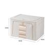 Cotton Linen Foldable Storage Box - Large, Portable Wardrobe Organizer and Moving Essential