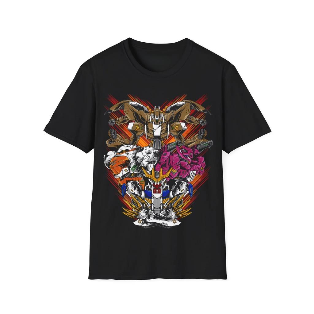 Mobile Suit Gundam Grafik T-Shirt 100% Baumwolle Oversized Unisex Shirt Y2k Unisex Kurzarm Rundhals Verkauf Beliebt Hohe Qualität