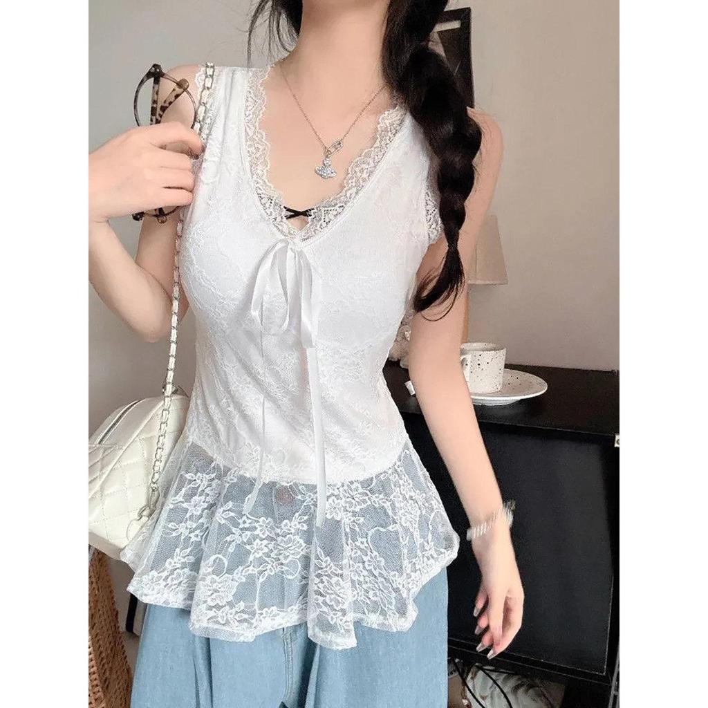 Spring 2026 Women's Lace Trim Camisole - Stylish, Versatile, Sexy & Sweet