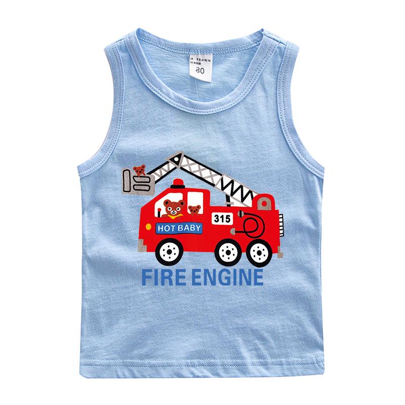 Boys' 100% Cotton Sleeveless Camisole - Trendy Summer T-Shirt Layer & Casual Vest