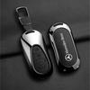 Metal Alloy Leather Car Key Case Cover Shell For Mercedes Benz 2023/24 C 260 S Class W206 W223 S350 C260 C300 /400/450/500 JQ1