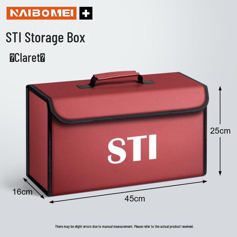 Subaru STI Trunk Organizer - Storage Box for Interior Decoration