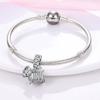 Cute Fine Pomeranian Puppy Pendant Copper Genuine Bead Fits Genuine Charm Bracelets Bead Jewellery Gift For Women