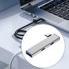 Aluminum USB C Hub Type C To 2Type C+USB Expansion Hub For Fast Data Transmission Supports Multiple Operating Systems